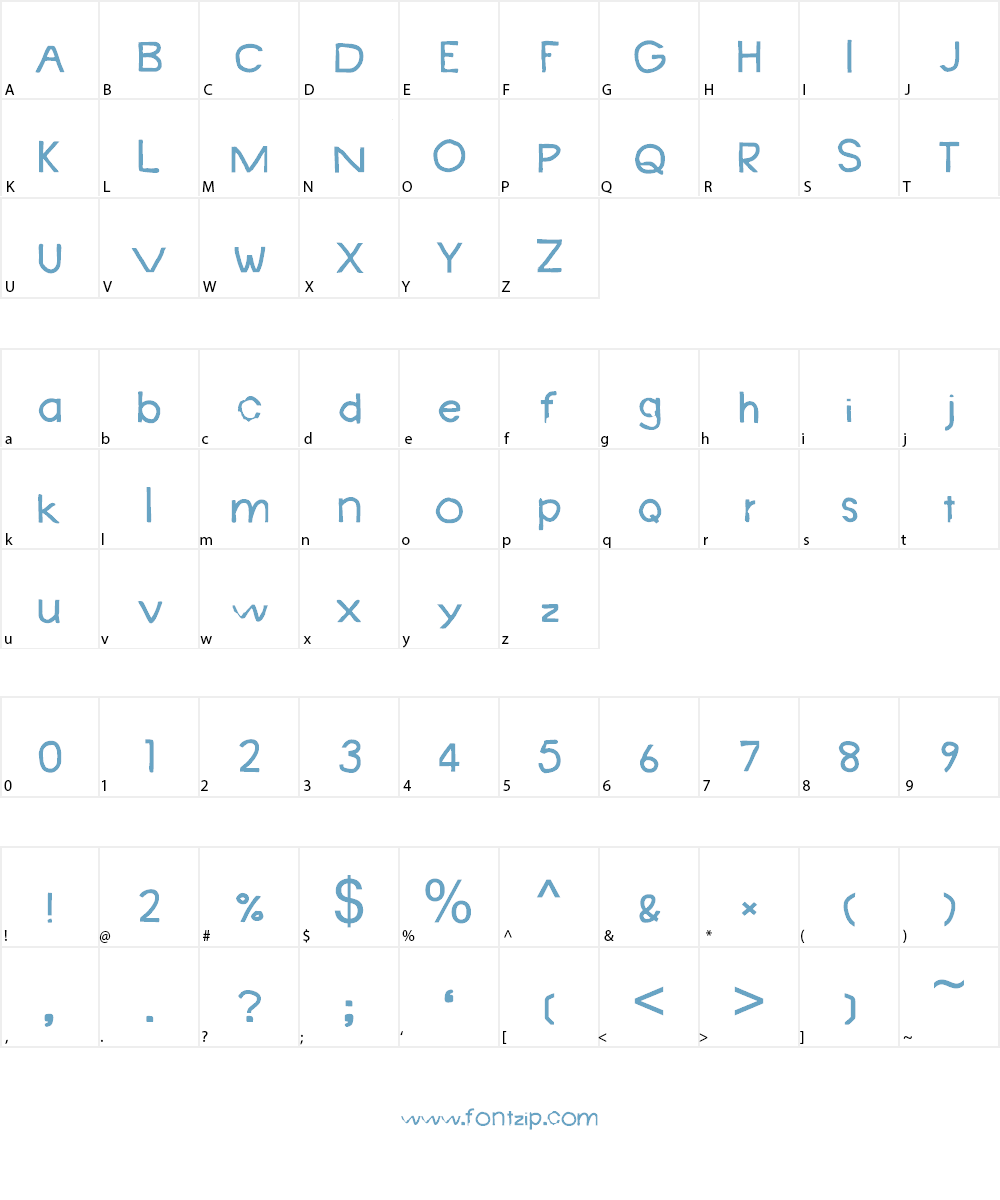 Avent Garden Font Character